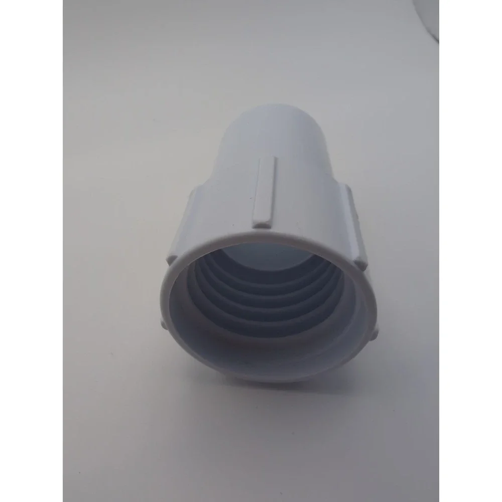 1pcs White Pool Hose‎ End Cuff Left Hand 38mm Replacement For Pool Vacuum Hose